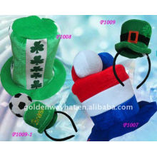 2012 Fashion Adult green felt party hat